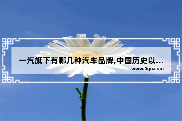 一汽旗下有哪几种汽车品牌,中国历史以来小车品牌