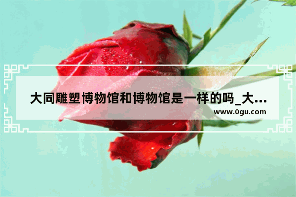 大同雕塑博物馆和博物馆是一样的吗_大同市雕塑博物馆怎么预约