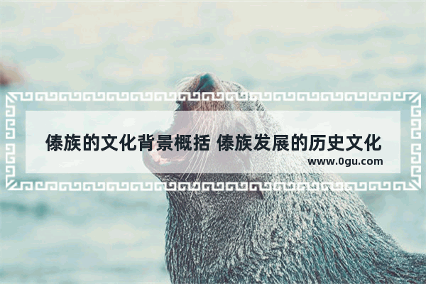 傣族的文化背景概括 傣族发展的历史文化