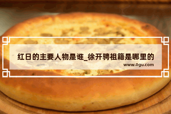 红日的主要人物是谁_徐开骋祖籍是哪里的