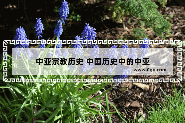 中亚宗教历史 中国历史中的中亚