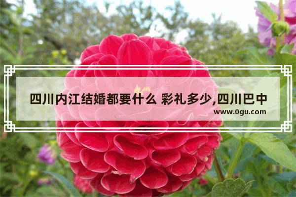 四川内江结婚都要什么 彩礼多少,四川巴中结婚习俗