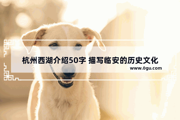 杭州西湖介绍50字 描写临安的历史文化