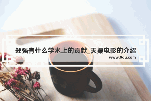 郑强有什么学术上的贡献_天渠电影的介绍