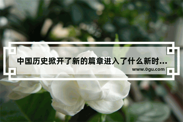 中国历史掀开了新的篇章进入了什么新时期_1978到1981中国历史