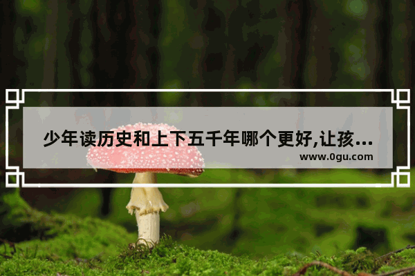 少年读历史和上下五千年哪个更好,让孩子读懂中国历史