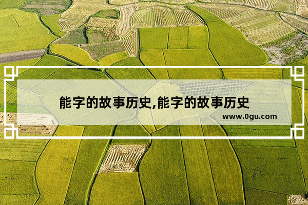 能字的故事历史,能字的故事历史