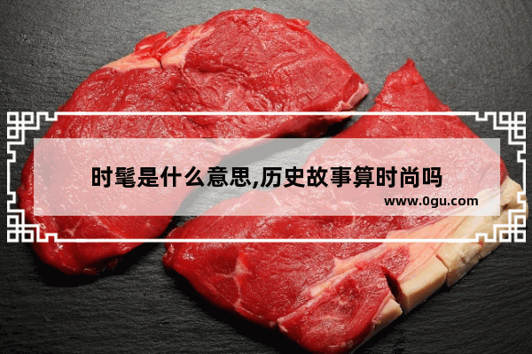 时髦是什么意思,历史故事算时尚吗