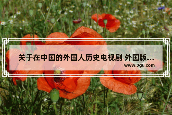 关于在中国的外国人历史电视剧 外国版中国历史