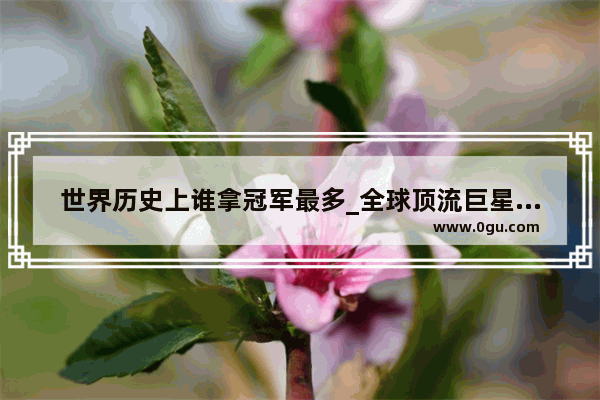 世界历史上谁拿冠军最多_全球顶流巨星都有谁