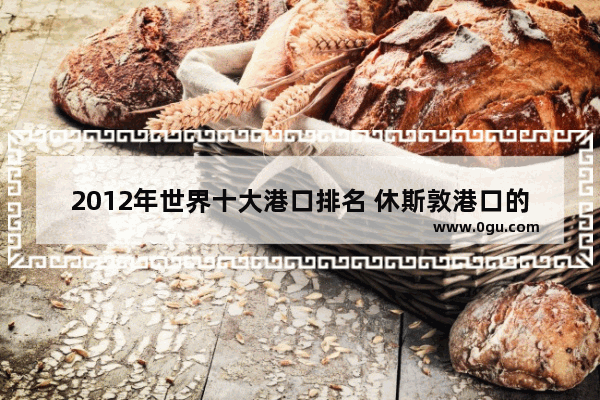 2012年世界十大港口排名 休斯敦港口的历史文化