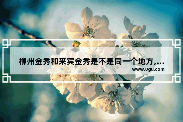 柳州金秀和来宾金秀是不是同一个地方,金秀县古代历史文化