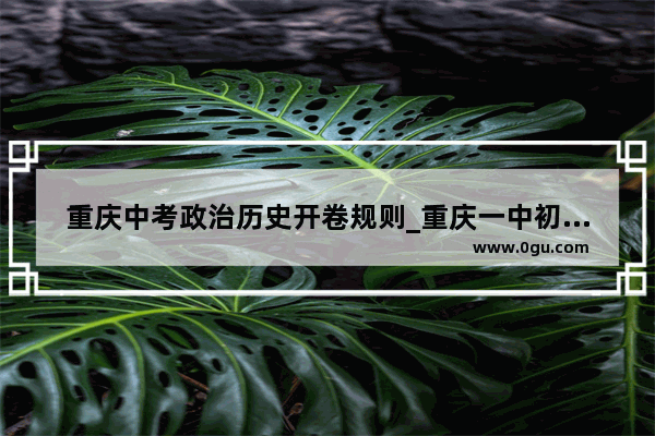重庆中考政治历史开卷规则_重庆一中初中和高中各科教材用的什么版本啊