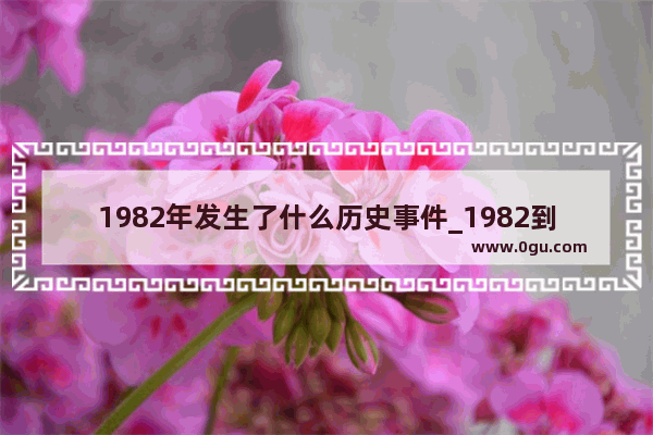 1982年发生了什么历史事件_1982到1992之间发生的重大历史事件