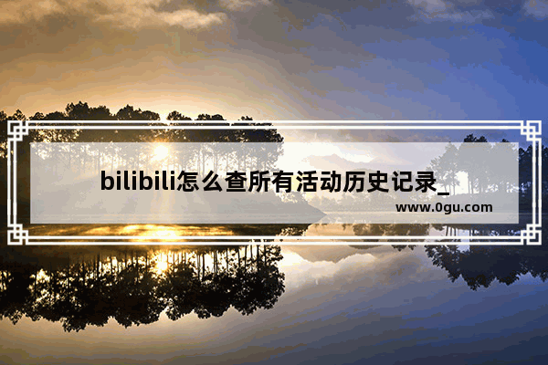 bilibili怎么查所有活动历史记录_bilibili怎么看自己的历史发言
