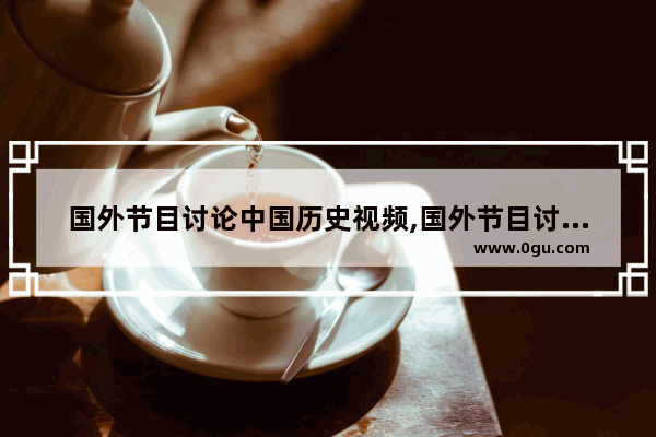 国外节目讨论中国历史视频,国外节目讨论中国历史视频