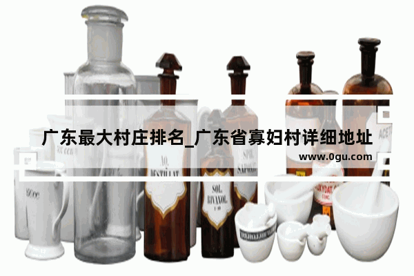 广东最大村庄排名_广东省寡妇村详细地址