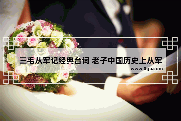 三毛从军记经典台词 老子中国历史上从军