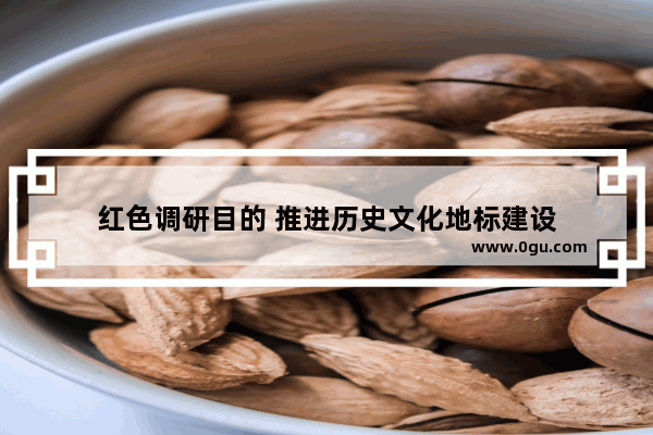 红色调研目的 推进历史文化地标建设