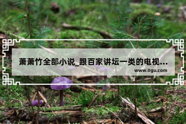 萧萧竹全部小说_跟百家讲坛一类的电视节目
