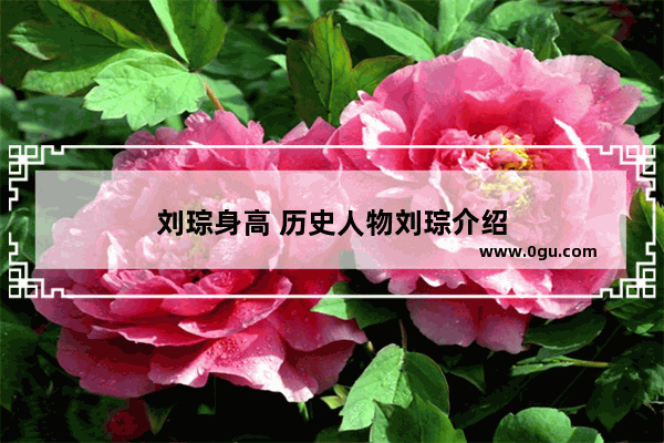 刘琮身高 历史人物刘琮介绍
