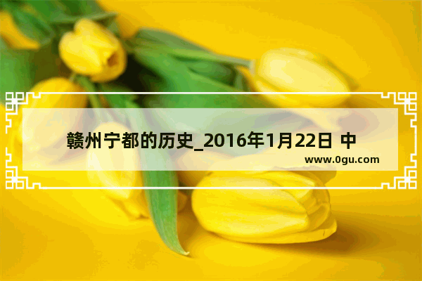赣州宁都的历史_2016年1月22日 中国第一个历史纪念馆在上海