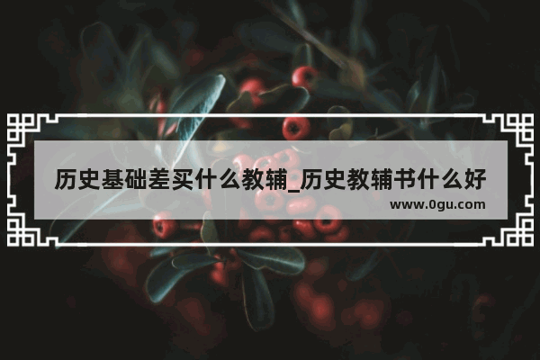 历史基础差买什么教辅_历史教辅书什么好