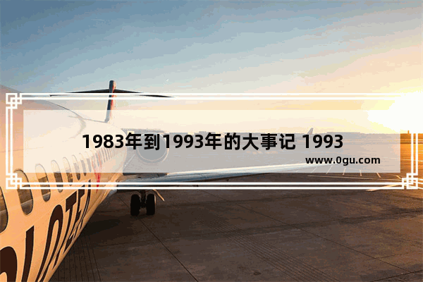 1983年到1993年的大事记 1993年历史文化
