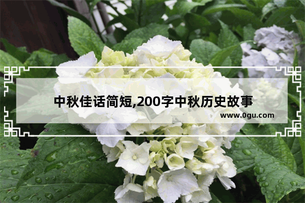 中秋佳话简短,200字中秋历史故事