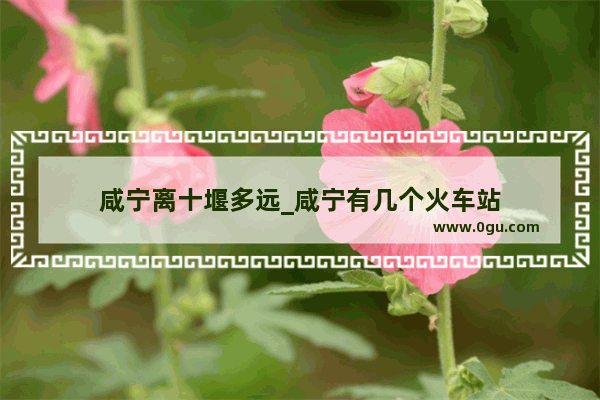 咸宁离十堰多远_咸宁有几个火车站