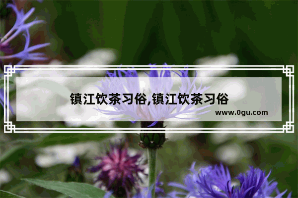 镇江饮茶习俗,镇江饮茶习俗