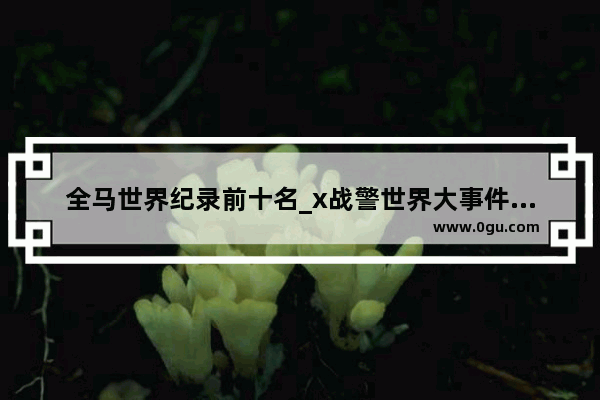 全马世界纪录前十名_x战警世界大事件顺序时间
