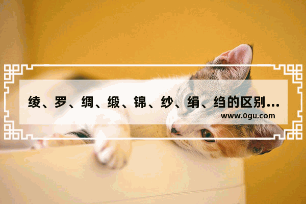 绫、罗、绸、缎、锦、纱、绢、绉的区别?历史上出现得先后 世界历史花纹