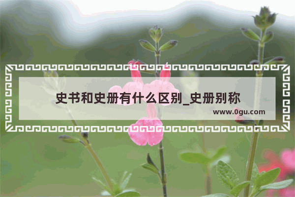 史书和史册有什么区别_史册别称