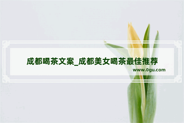 成都喝茶文案_成都美女喝茶最佳推荐