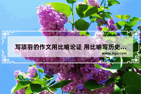 写项羽的作文用比喻论证 用比喻写历史故事