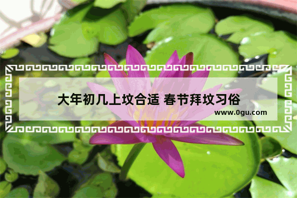 大年初几上坟合适 春节拜坟习俗