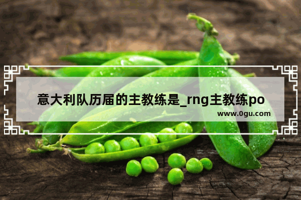 意大利队历届的主教练是_rng主教练poppy资料