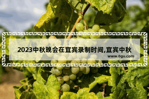 2023中秋晚会在宜宾录制时间,宜宾中秋习俗
