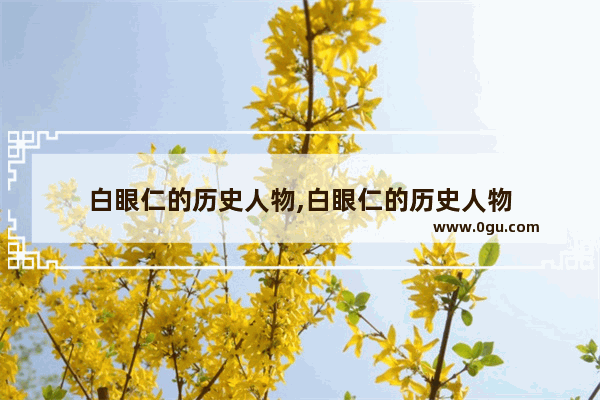 白眼仁的历史人物,白眼仁的历史人物