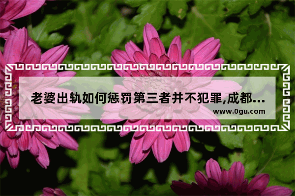 老婆出轨如何惩罚第三者并不犯罪,成都扫地习俗