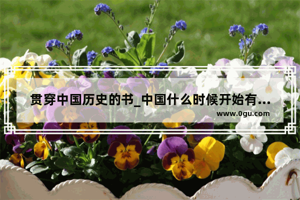 贯穿中国历史的书_中国什么时候开始有文字的