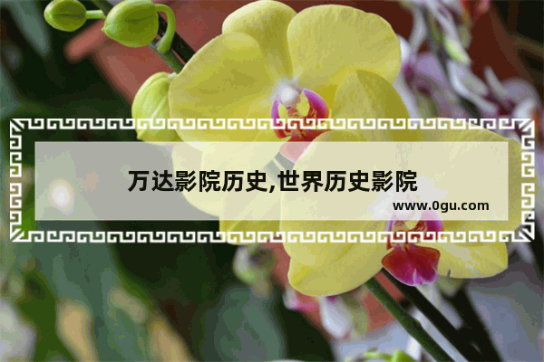 万达影院历史,世界历史影院