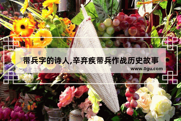 带兵字的诗人,辛弃疾带兵作战历史故事