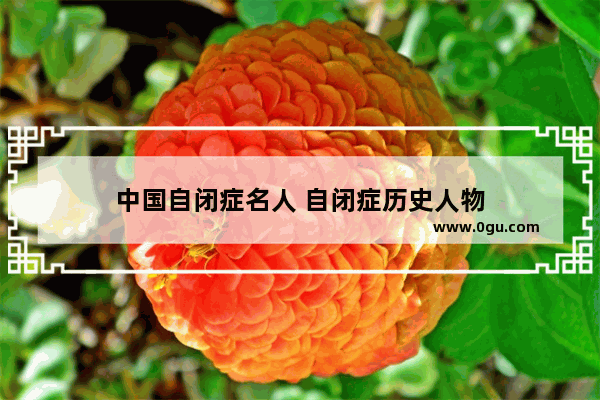 中国自闭症名人 自闭症历史人物