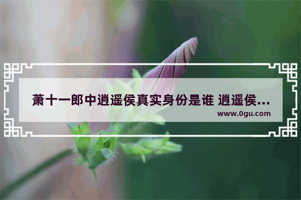 萧十一郎中逍遥侯真实身份是谁 逍遥侯的历史人物
