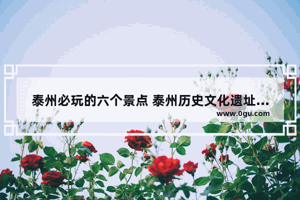 泰州必玩的六个景点 泰州历史文化遗址有哪些