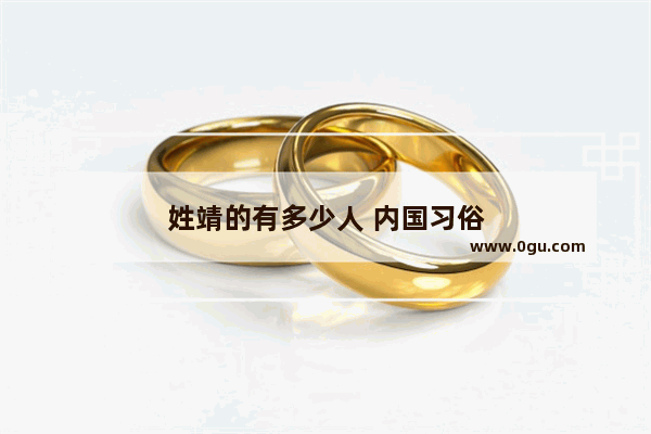姓靖的有多少人 内国习俗