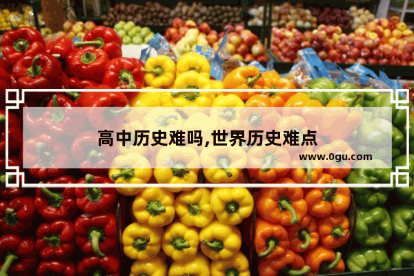 高中历史难吗,世界历史难点