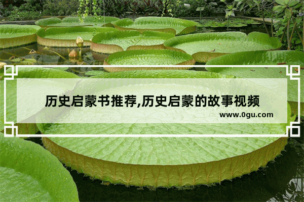 历史启蒙书推荐,历史启蒙的故事视频